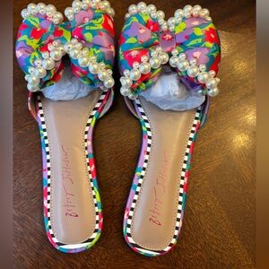 Betsey Johnson Multicolor Bow Women's Shoes